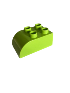 Lego® Duplo® kostka sv. zelená zaoblená 3x2